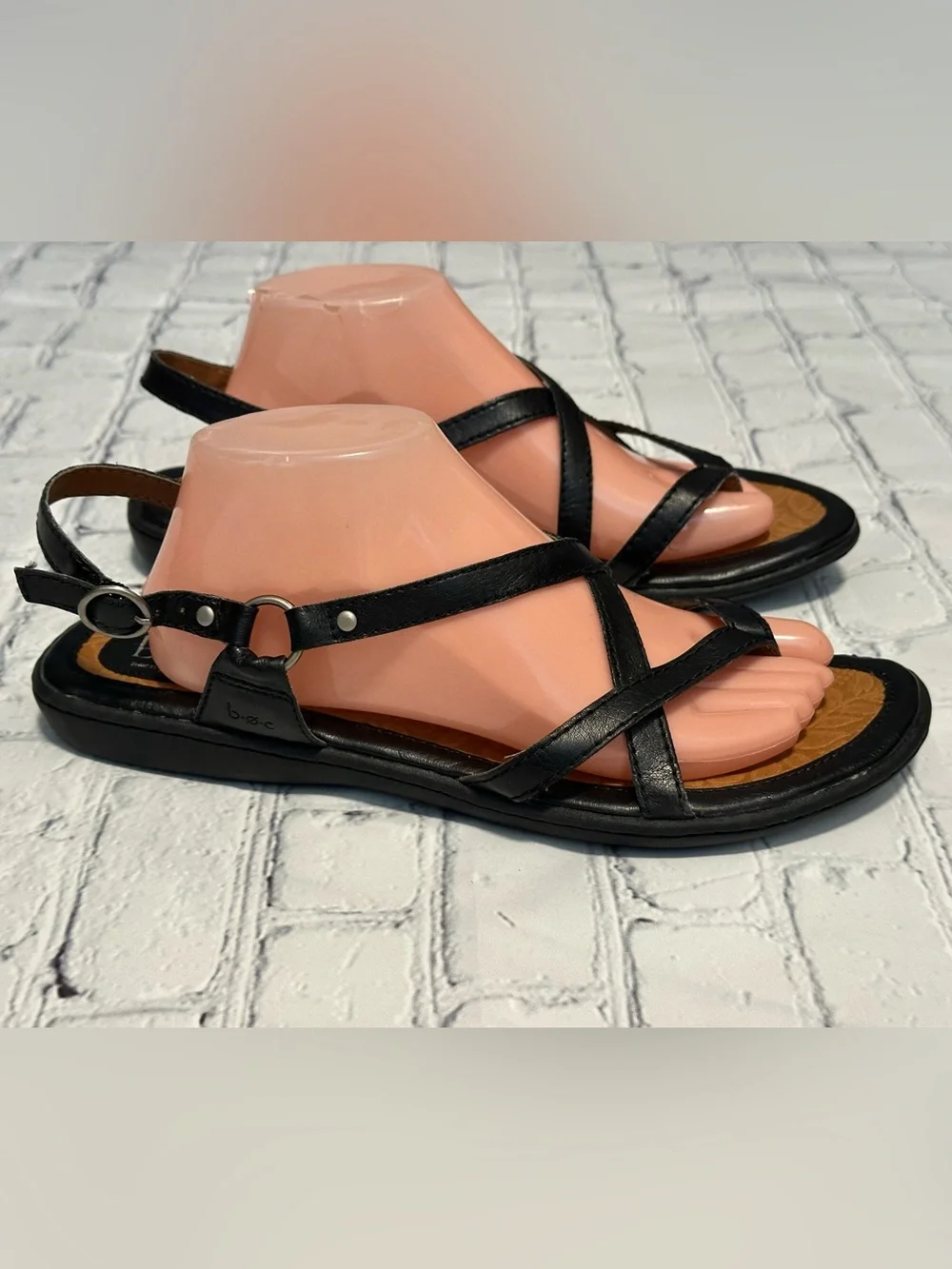 Black Strappy Women's Sandals - Classic Casual Style